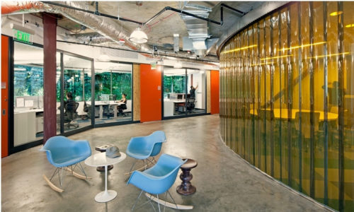 Tenda a strisce in PVC trasparente Microsoft